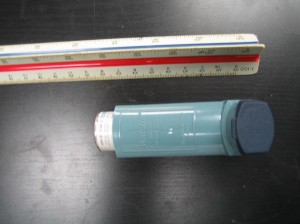 inhalers are used to dispense short-acting bronchodilators for people with asthma in Red Deer first aid